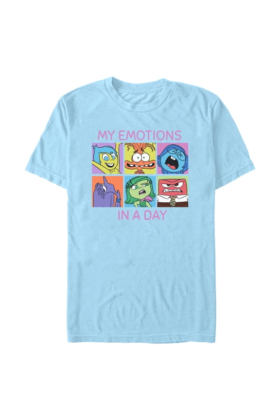 Men's Inside Out 2 My Emotions in a Day Graphic T-Shirt