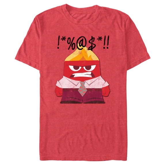 Men's Inside Out Anger Curse Distressed Graphic T-Shirt