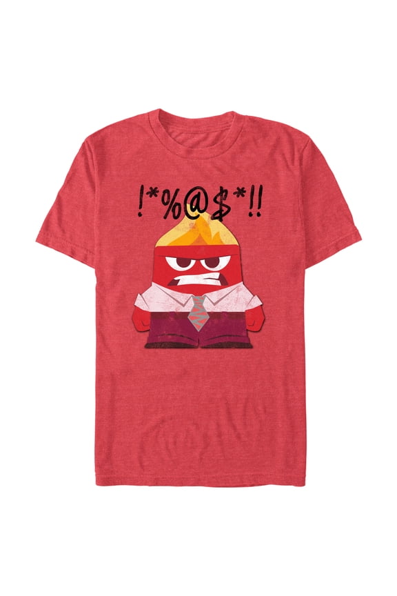 Men's Inside Out Anger Curse Distressed Graphic T-Shirt