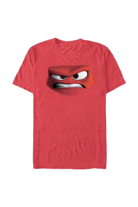 Men's Inside Out Anger Face Card Graphic T-Shirt