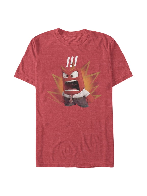 Men's Inside Out Anger Scream Distressed Graphic T-Shirt