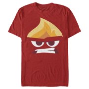 Mens Inside Out Angry Portrait Graphic Tee Red 2X Large