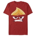 thumbnail image 1 of Men's Inside Out Angry Portrait  Graphic Tee Red Medium, 1 of 4