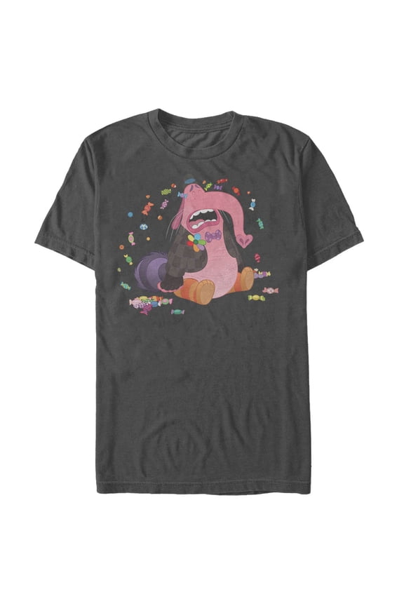 Men's Inside Out Bing Bong Cry Candy Graphic Tee Charcoal Large