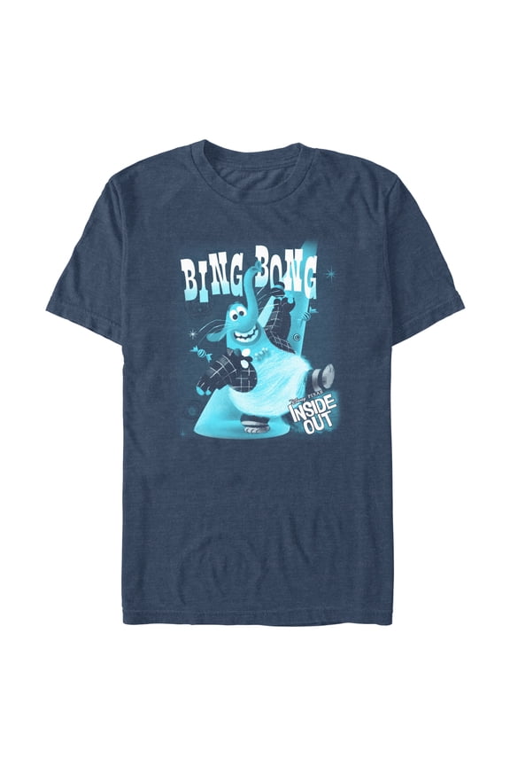 Men's Inside Out Blue Bing Bong Poster Graphic T-Shirt