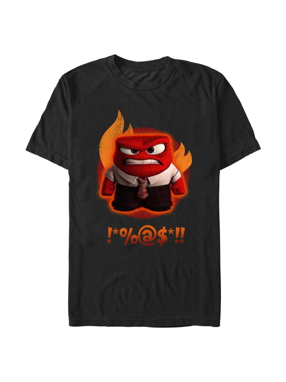 Men's Inside Out Cursing Anger Graphic T-Shirt