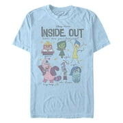 Mens Inside Out Feeling Emotions and Bing Bong Graphic T-Shirt