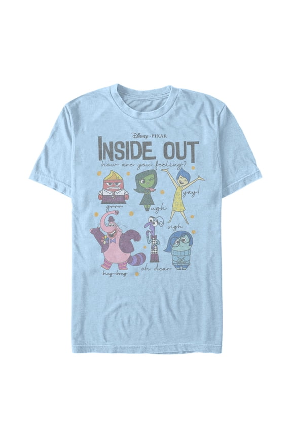 Men's Inside Out Feeling Emotions and Bing Bong Graphic T-Shirt