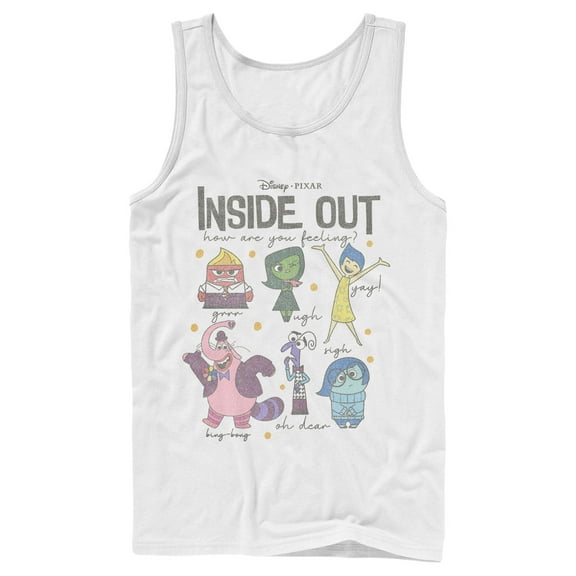 Men's Inside Out Feeling Emotions and Bing Bong  Tank Top
