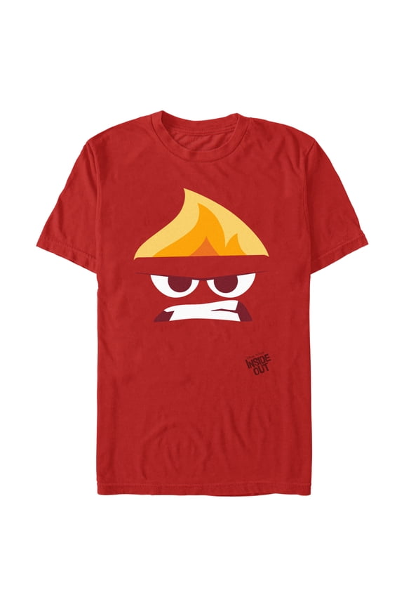 Men's Inside Out Minimalist Anger Face Graphic T-Shirt