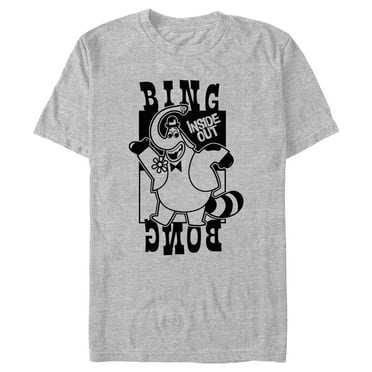 Men's Inside Out Monochrome Bing Bong  Graphic T-Shirt