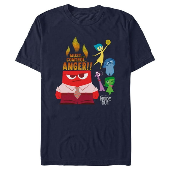 Men's Inside Out Must Control Anger Graphic T-Shirt