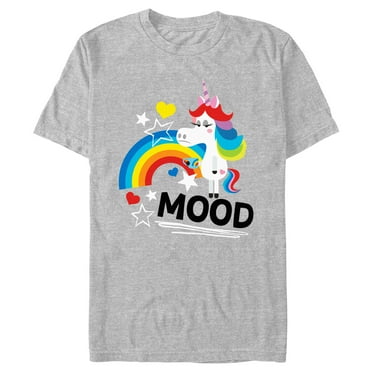 Men's Inside Out Rainbow Unicorn Mood  Graphic T-Shirt