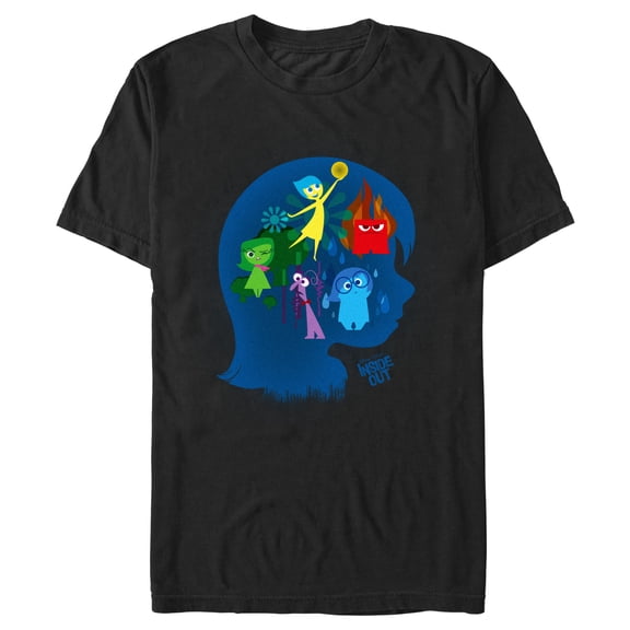 Men's Inside Out Riley's Emotions Silhouette Graphic T-Shirt