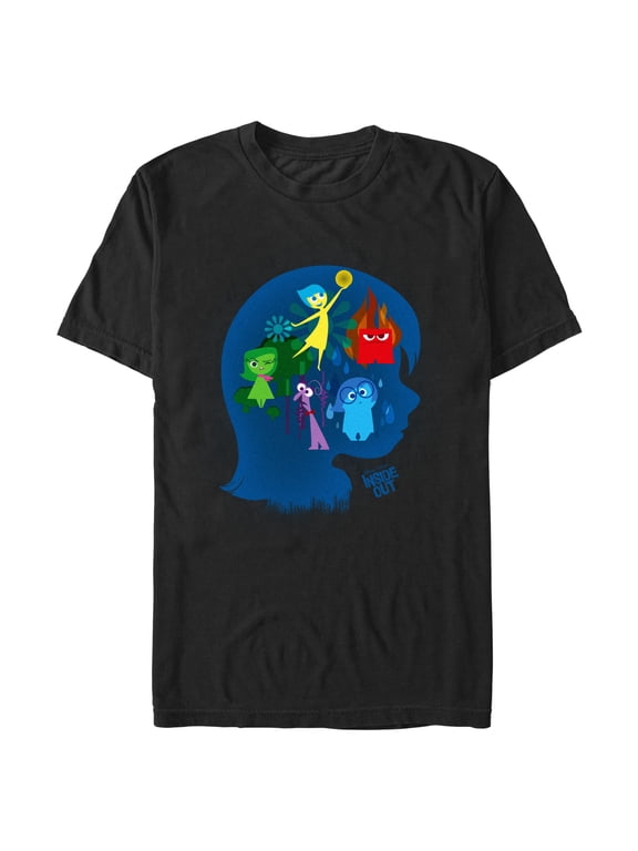 Men's Inside Out Riley's Emotions Silhouette Graphic T-Shirt