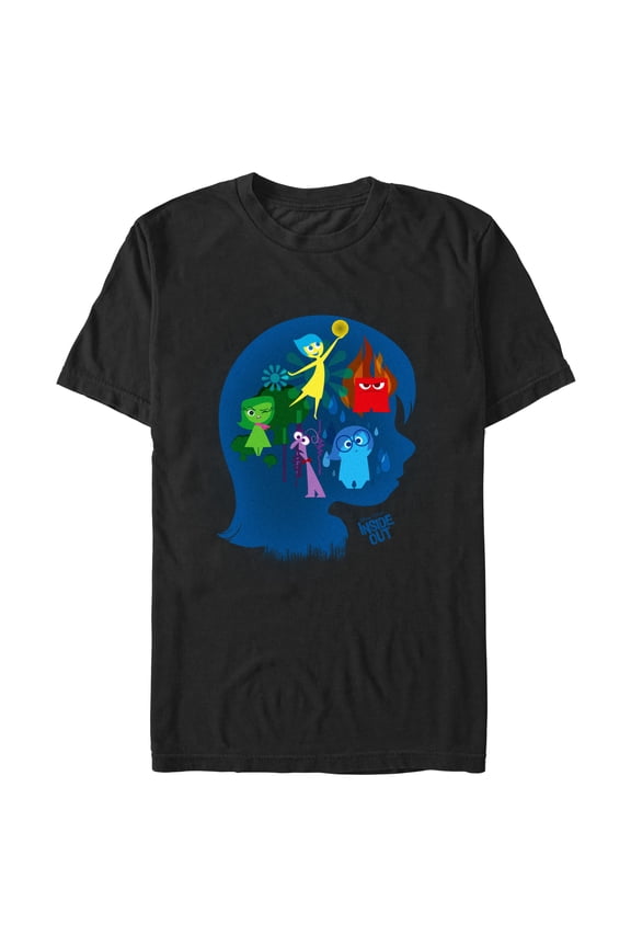 Men's Inside Out Riley's Emotions Silhouette Graphic T-Shirt