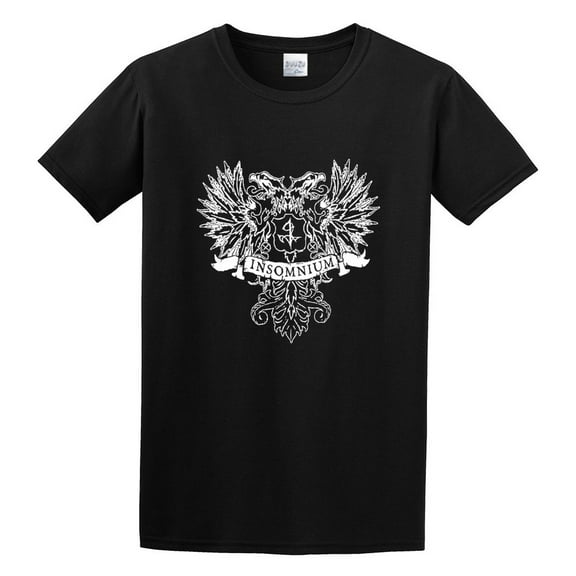 Men's Insomnium Crest Death Metal Band T-shirts Black S