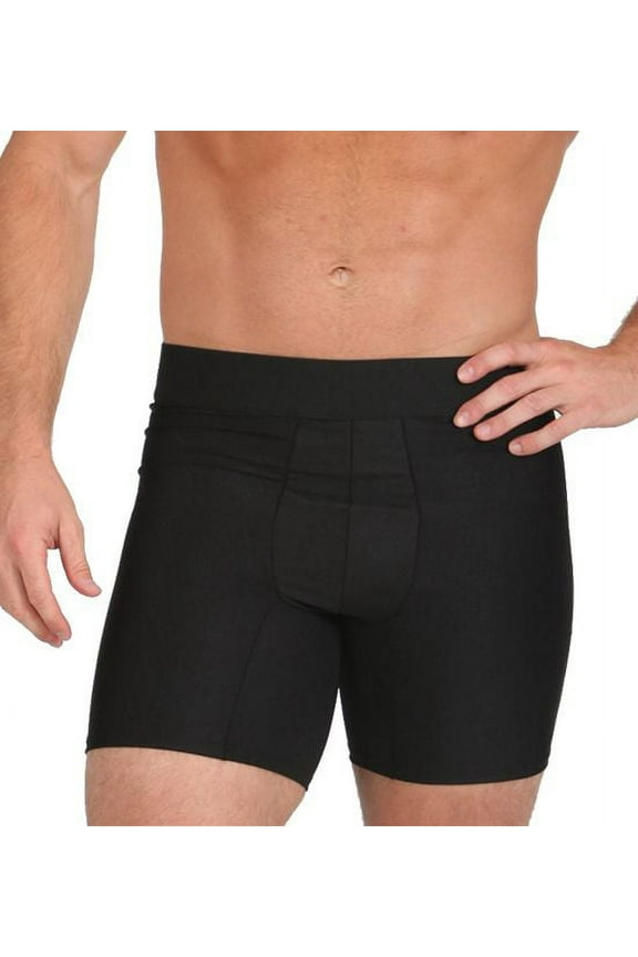 Men's Insta Slim 1311MMBT Big and Tall Padded Butt Enhancer Boxer Brief (Black 4XL)