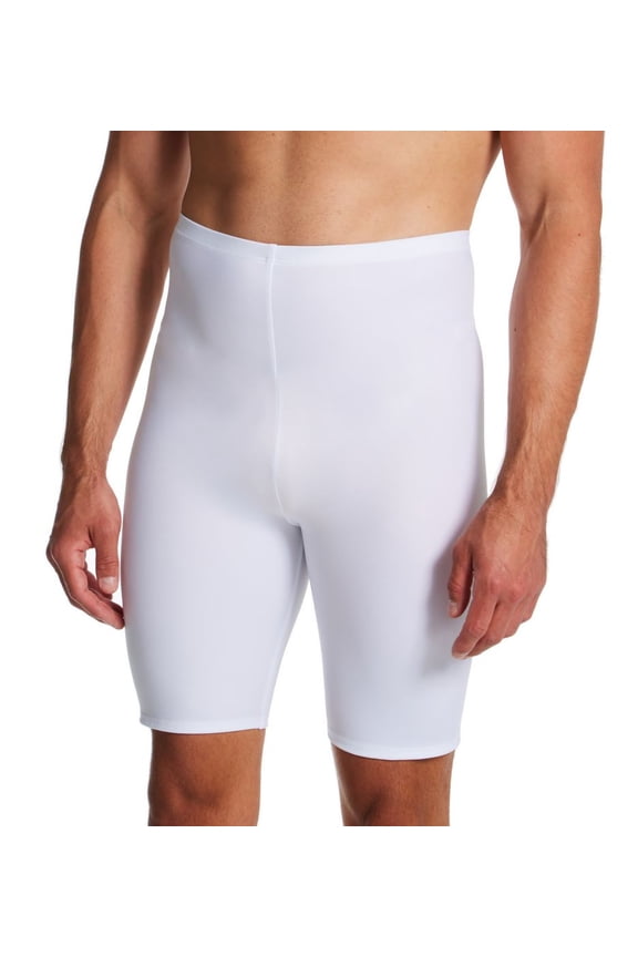 Men's Insta Slim MA2077 Athletic High Compression Base Layer Short (White L)
