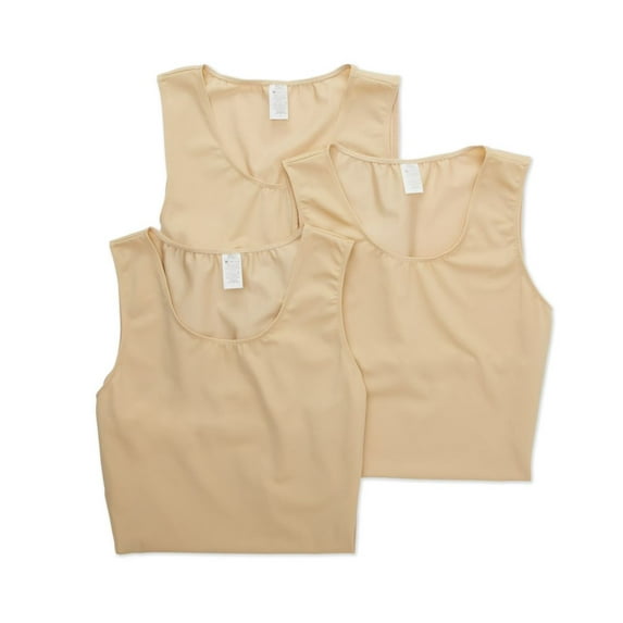 Men's Insta Slim MS0003 Slimming Compression Muscle Tank - 3 Pack (Nude S)