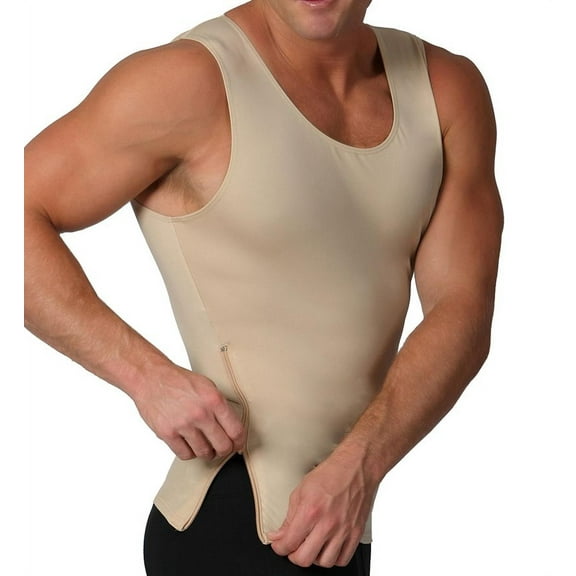 Insta Slim Compression Sleeveless Muscle Tank with Zipper MS00Z1