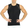 thumbnail image 1 of Men's Insta Slim MSC2307 Power Mesh Compression Tank w/ Back & Side Support (Black XL), 1 of 11
