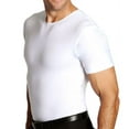 thumbnail image 1 of Men's Insta Slim TS0001 Slimming Compression Crew Neck T-Shirt (White L), 1 of 16