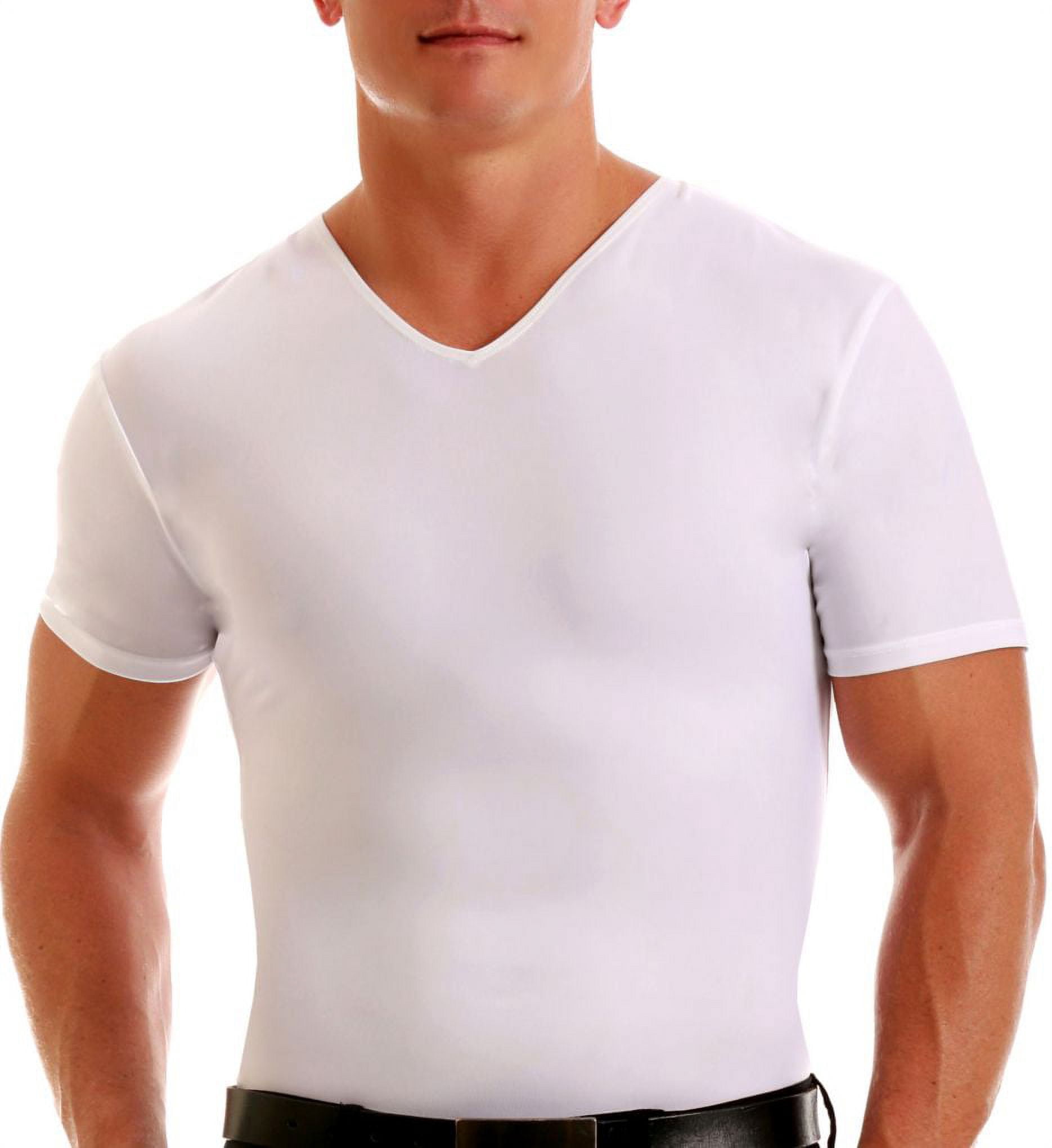 Men's Insta Slim VS0001BT Big and Tall Compression V-Neck T-Shirt ...