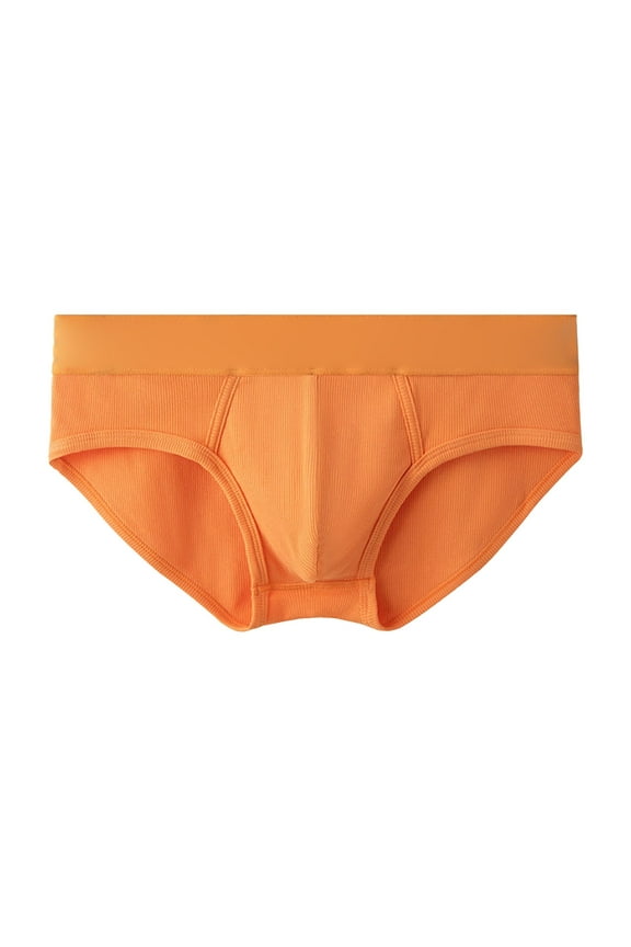 Men's Instant Butt Lifter Underwear - Removable Padded Comfortable Mens Briefs(Color:Orange,Size:XXL)