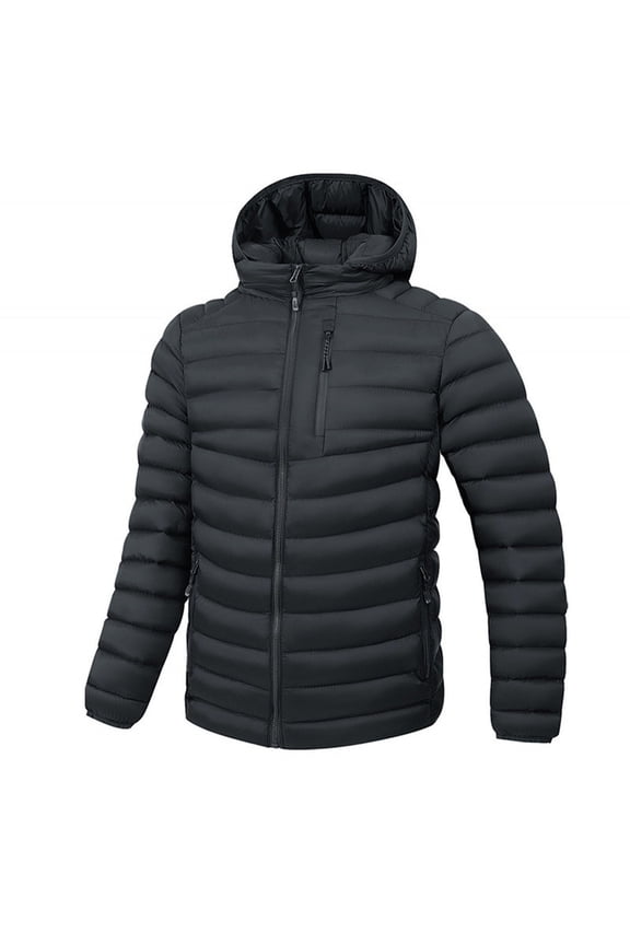 Men's Insulated Own Puffer Jacket Winter Warm Coat Quilted Water Resistant Packable Down Coats Hiking Camping Winter Pure Down Jackets Fall Winter Outwear