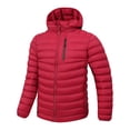 thumbnail image 1 of Men's Insulated Own Puffer Jacket Winter Warm Coat Quilted Water Resistant Packable Down Coats Hiking Camping Winter Pure Down Jackets Fall Winter Outwear, 1 of 3
