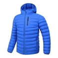 thumbnail image 1 of Men's Insulated Own Puffer Jacket Winter Warm Coat Quilted Water Resistant Packable Down Coats Hiking Camping Winter Pure Down Jackets Fall Winter Outwear, 1 of 4