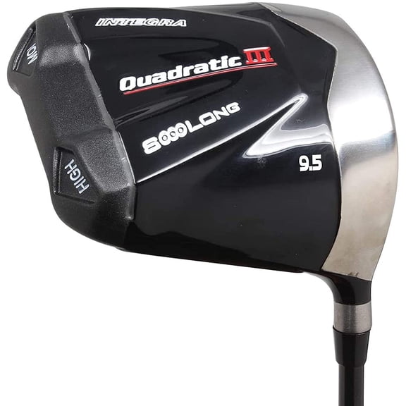 Senior Men's Integra SoooLong Quadratic III Square 460cc 9.5 Driver Right Handed Premium Ultra Forgiving Senior Flex Graphite Shaft Tour Velvet Grip