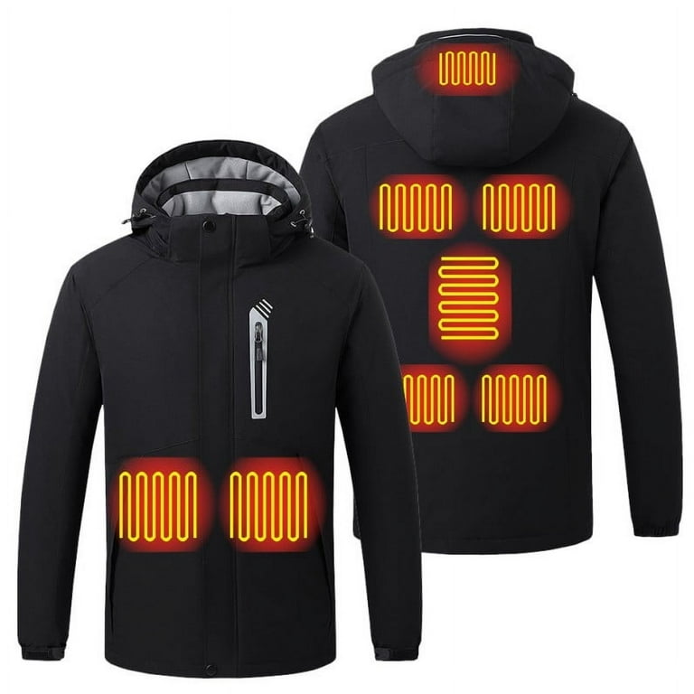 Men s Intelligent Heating Heated Jacket Womens Top Solid Color Men Heated Vest Winter Women S Jackets Heated Jacket Comfortable Long Sleeve Coat Heater Jackets Sweater No Battery Walmart