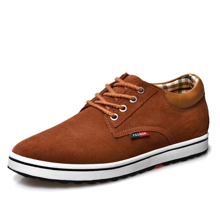 Height Increased Brown Leather Dress Shoes Amazon.com | CALTO Men main image 3