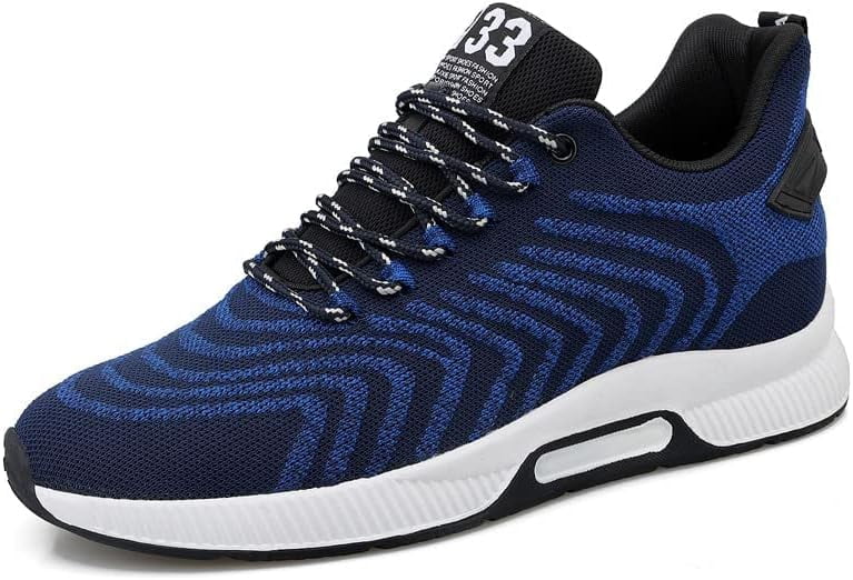 Men's Invisible Height Increase Shoes - 3.93" Elevator Sneakers, Non-Slip Hiking Boot Style, Breathable & Comfortable