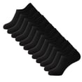 thumbnail image 1 of Men’s Invisible No Show Socks 6-Pack– Breathable Cotton Low Cut Socks with Non-Slip Heel Grip, Moisture-Wicking, 1 of 6