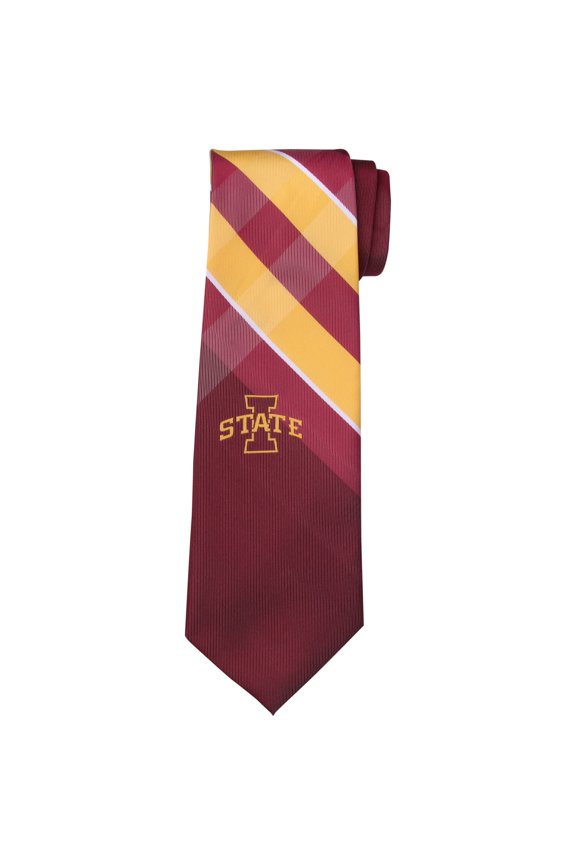 Men's Iowa State Cyclones Woven Poly Grid Tie