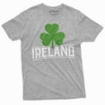 thumbnail image 1 of Men's Ireland T-shirt Irish Patriotic holiday shirt Clover shamrock tee Erie St Patricks day Tee (XX-Large Grey), 1 of 7