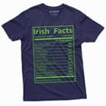 thumbnail image 1 of Men's Irish facts T-shirt St. Patrick's Day Ireland patriotic Flag Shirt Saint Patrick's Tee (Small Navy Blue), 1 of 7