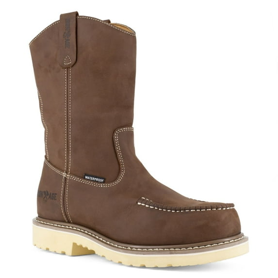 Men's Iron Age Solidifier 11" Pull-On Moc Toe Waterproof Work Boot IA5093-M-07.0