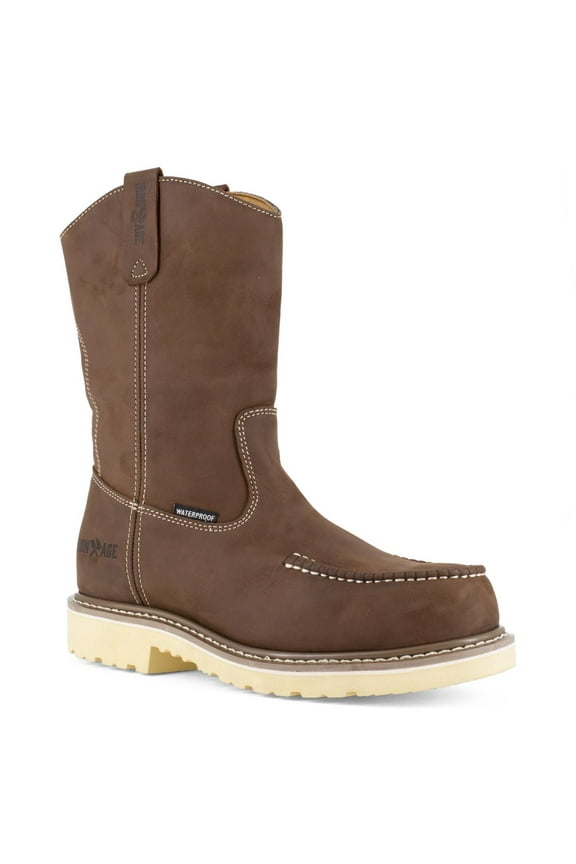 Men's Iron Age Solidifier 11" Pull-On Moc Toe Waterproof Work Boot IA5093-W-10.0