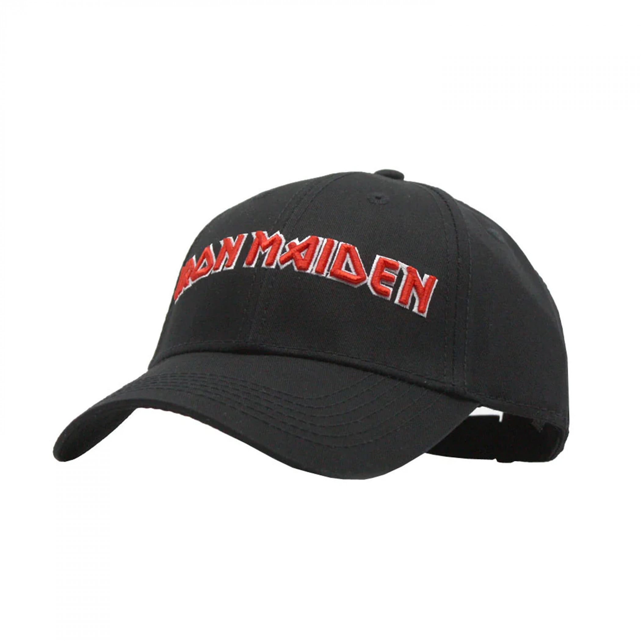 Iron Maiden Embroidered Logo Hat Adjustable Black - Walmart.com