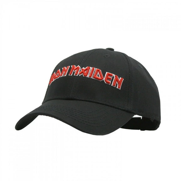 Iron Maiden Embroidered Logo Hat Adjustable Black