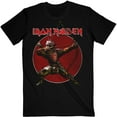 thumbnail image 1 of Men's Iron Maiden Senjutsu Eddie Archer Red Circle Slim Fit T-shirt Small Black, 1 of 3