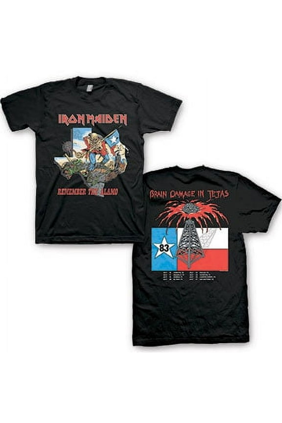 Men's Iron Maiden Trooper Alamo T-shirt XXX-Large Black