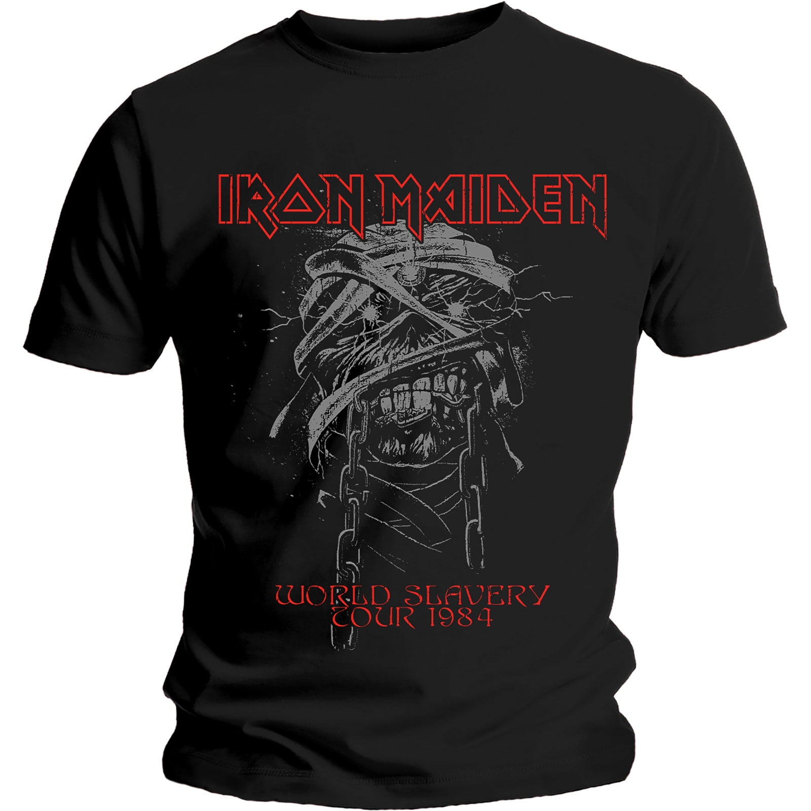 Iron Maiden Tシャツ WORLD SLAVERY TOUR 1984 Iron Maiden Unisex T-Shirt World Slavery 1984 Tour (Small