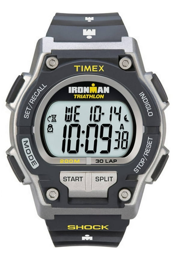 Men's Ironman Endure 30 Shock Full-Size Watch, Black Resin Strap