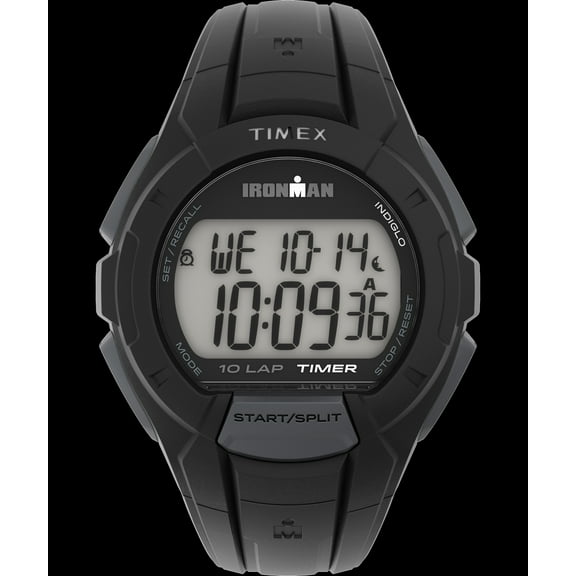 Men's Ironman Essential 10 Full-Size Watch, Black Resin Strap