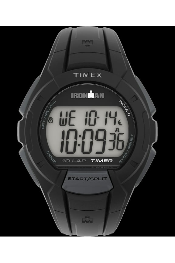 Men's Ironman Essential 10 Full-Size Watch, Black Resin Strap
